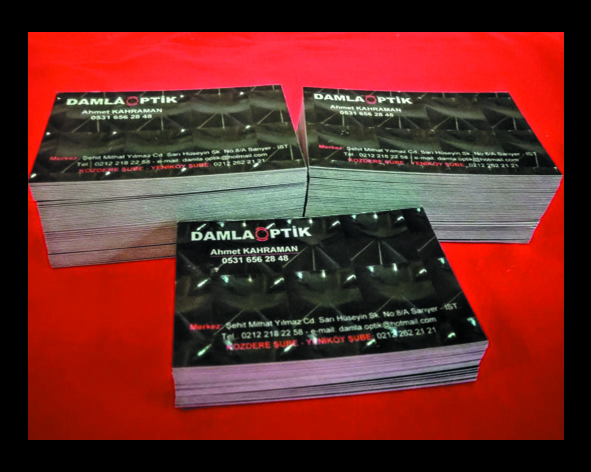 350 gr. Kuşe &Ccedil;ift Y&ouml;n Renkli Lensli Size &Ouml;zel